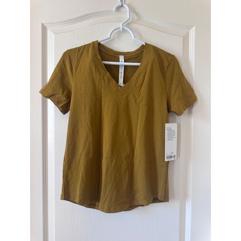 NWT Lululemon Love V-Neck Gold Spice Size 4